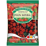 Bala Recheada Morango Polpa Natural - Dori - Pcte 600g