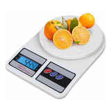 Balança Digital De Precisão Cozinha 10kg Nutrição E Dieta Capacidade Máxima 10 G Cor Branco