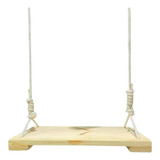 Balanço De Madeira Maciça Reforçada Infantil Adulto 50x25cm