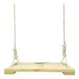 Balanço De Madeira Maciça Reforçada Infantil Adulto 50x25cm