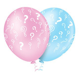 Balão Bexiga Chá De Revelação Sortido Azul E Rosa 25 Unidades Balão Tradicional