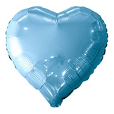 Balão Metalizado Coração Azul 20 50cm - Mundo Bizarro