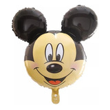 Balão Metalizado Mickey Cabeça De 60 Cm - Kit C/ 3 Unidades