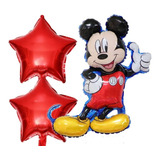 Balão Metalizado Mickey Minnie Grande 3 Unid. De 80 Cm