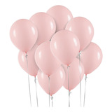 Balão Redondo 16 Diversas Cores 12 Unid Art Latex Cor Rosa Cupcake