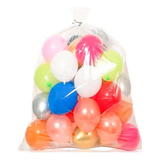 Balãos Plástico Embalagem Fácil Saco Para Transporte Balões Redondo 120 Liso Sem Personagem