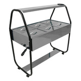Balcão Buffet Self Service Térmico 6 Cubas Quentes Ekenox 110v
