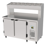 Balcão Condimentador 2 Portas 1,35m Inox Kbscc-135d Kofisa 220v