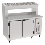 Balcão Condimentadora Refrigerado 1,35mts 2 Portas Kofisa