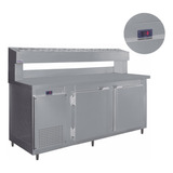Balcão De Serviço Refrigerado Condimentador 1,90m Frilux