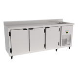 Balcão Refrigerado C/ Pia Inox 3 Portas 2,00 Mts - Kofisa