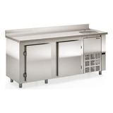 Balcão Refrigerado Gbfe200 Inox 2m Com Cuba 220v Gelopar