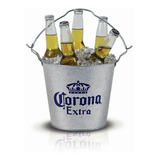 Balde De Cerveja Corona Extra Oficial Licenciado 5 Litros Cor Prateado