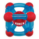 Balde Dispensador Kong Rewards Tinker Prize 14 Cm E 6 Furos Vermelho/azul