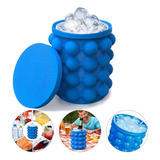 Balde Forma De Gelo Silicone Flexível Pratico Econômico