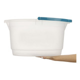Balde Oval 14 Litros De Limpeza Transparente Hydrus Sanremo Cor Transparente