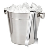 Balde Para Gelo Aço Inox 1,2 Litro Bebidas Whisky Drink 