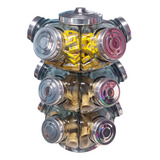 Baleiro Grande Giratório Vidro C/ 3 Rolamento Axial .