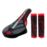 Banco Selim Bike Gts + Manopla Mtb / Speed - Cores