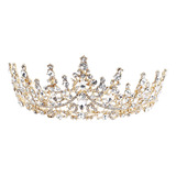 Bandana Bridal Crown Golden Wedding Strass Crown