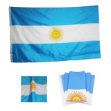 Bandeira Argentina Oficial 1,50x0,90m C/ Anilhas P/ Mastro