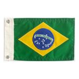 Bandeira Bordada Dupla Face Para Moto Chopper - Brasil
