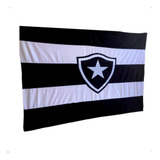 Bandeira Botafogo Grande Escudo Costurado Listrada 170 X 130