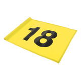 Bandeira De Marcador De Golfe Amarelo Com Número 18
