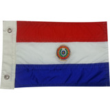 Bandeira Do Paraguai Para Motos Bordada Dupla-face