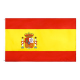 Bandeira Espanha Oficial Mastro Média 90x60 Cm Cores Fortes