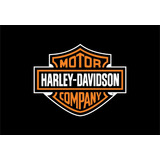  Bandeira Harley Davidson Fundo Preto - Modelo 1 - 1,45x1 M