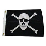 Bandeira Pirata 27x40 Para Mastro De Qualidade