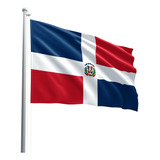 Bandeira República Dominicana Tecido Oxford 100% Poliéster