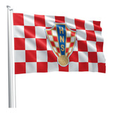 Bandeira Tecido Oxford Time Futebol Croácia Copa 140x80cm