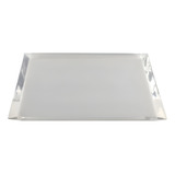 Bandeja Decorativa 30x20cm Acrilico Maciço 8mm Bisotê Linda