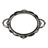 Bandeja Espelhada Oval Mod. Provençal Presente Decoração 