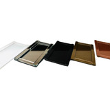 Bandeja Vidro 11x20cm Espelho Sala Banheiro Travessa Decorar