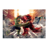 Banner Lona Fosca Festa 1,00 X 1,50 Hulk Buster Vingadores