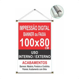 Banner Personalizado 100x80cm Arte Inclusa