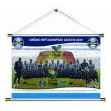 Banner Pôster Grêmio Campeão Gaúcho 2024 60x40 Lona
