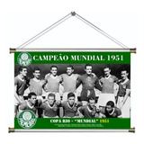 Banner Pôster Palmeiras Campeão Mundial 1951 60x40cm