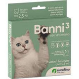 Banni³ Vermifugo Antipulgas Para Gatos Até 2,5kg Ourofino