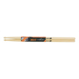 Baqueta Para Bateria Ponta Madeira Maple Zeus 5a Cor Bege