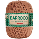Barbante Barroco Maxcolor 6 Fios 200gr Linha Crochê Colorida Cor Castor-7603