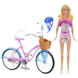 Barbie Boneca Estate Passeio De Bicicleta Com Boneca Mattel