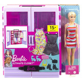 Barbie Closet Luxo Fashion Completo Com Roupas E Acessórios