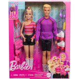 Barbie E Ken Fashionista Roller Patins Anos 80 - Mattel