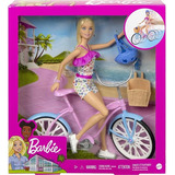 Barbie Estate Boneca Com Bicicleta Mattel Hby28