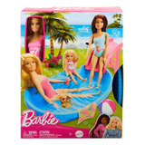 Barbie Estate Piscina Glam Com Boneca Loira Hrj74 Mattel