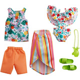 Barbie Ken Casal Fashion Pack Cartela Roxy Maio Praia 2021